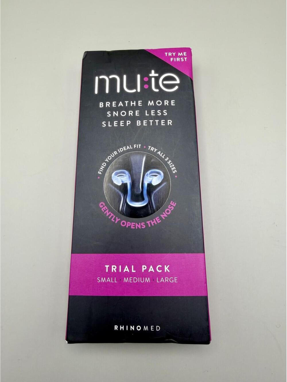 Rhinomed Mute Nasal Dilator Trial Pack – Anti-Snoring Kit